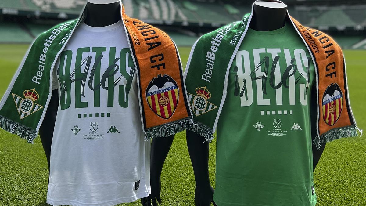 El Betis presenta una camiseta conmemorativa para la final de Copa del Rey  contra el Valencia CF el día 23 de abril en La Cartuja