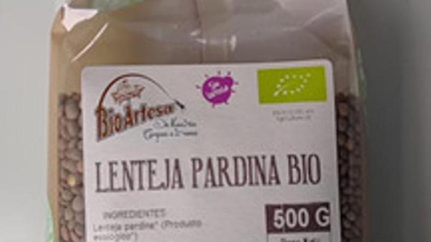 Emiten una alerta sanitaria de lentejas BioArtesa con alérgenos no declarados vendidas en Andalucía