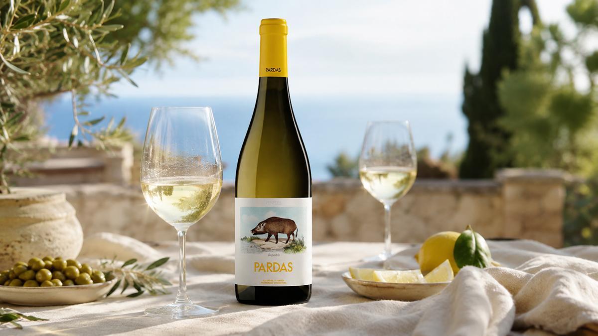 Rupestris 2025, de Celler Pardas, combina un 60 % de xarel·lo y un 40 % de malvasía de Sitges en un blanco fresco, tenso y de marcado carácter mediterráneo.