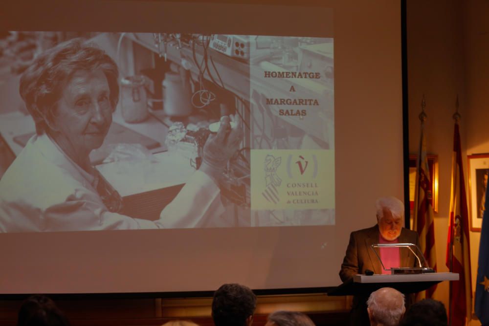 Homenaje a Margarita Salas en el Consell Valencià de Cultura