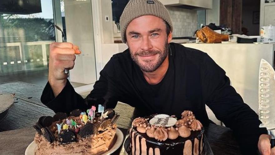 Las patatas de Bonilla se cuelan en el cumpleaños del actor Chris Hemsworth