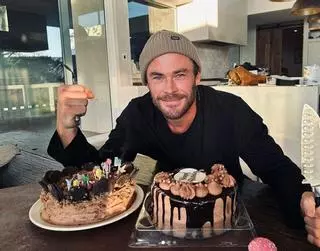 Las patatas de Bonilla se cuelan en el cumpleaños del actor Chris Hemsworth