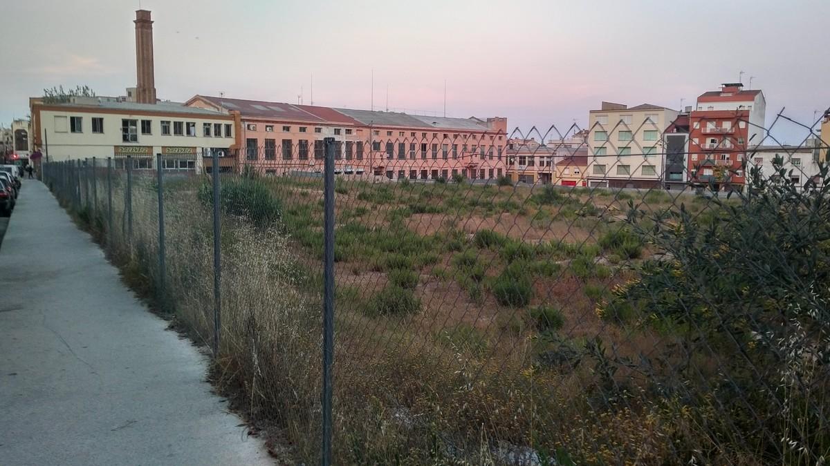 El solar de Can Fàbregas de Mataró, on teòricament s’hauria d’ubicar El Corte Inglés a la capital del Maresme.