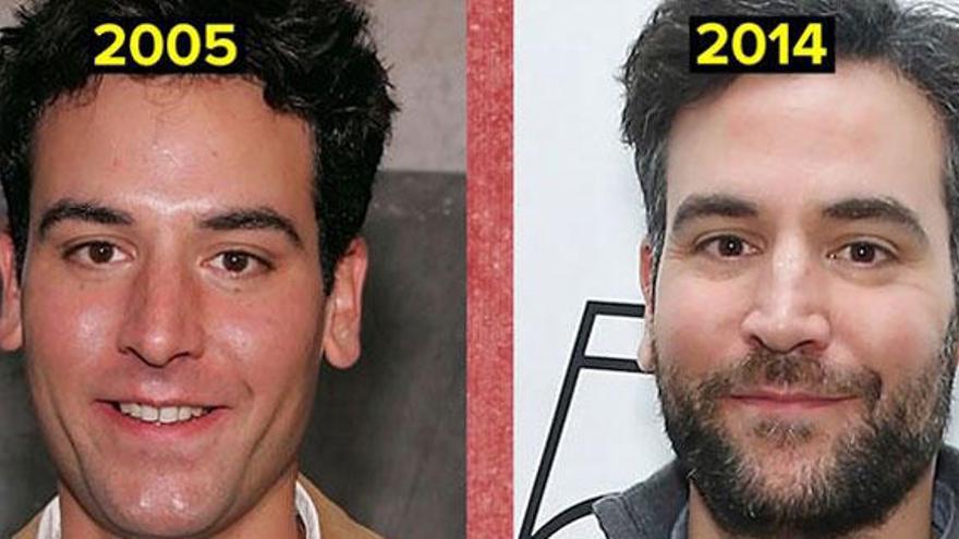 El antes y después de Josh Radnor.