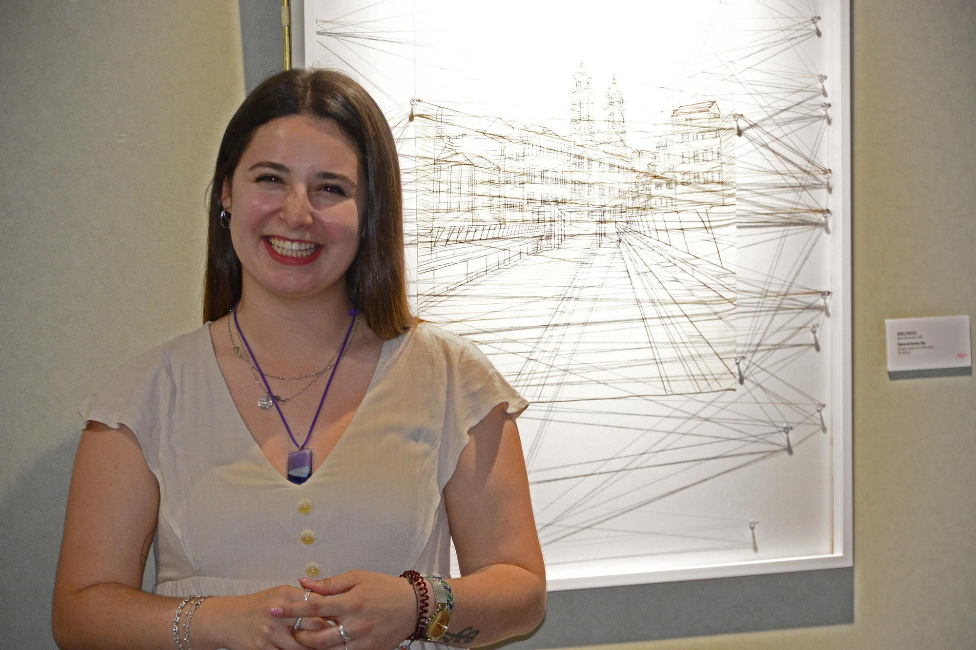 Nerea Cordeiro (Bueu) con «Figuras de Cuerdas, Vigo».