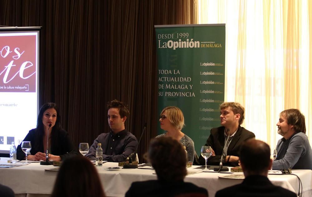 Virginia DeVirginia deMorata, Salva Reina, Noemí Ruiz y Tomás GaMorata, Salva Reina, Noemí Ruiz y Tomás García fueron los primeros participantes de estas jornadas culturales organizadas por La Opinión