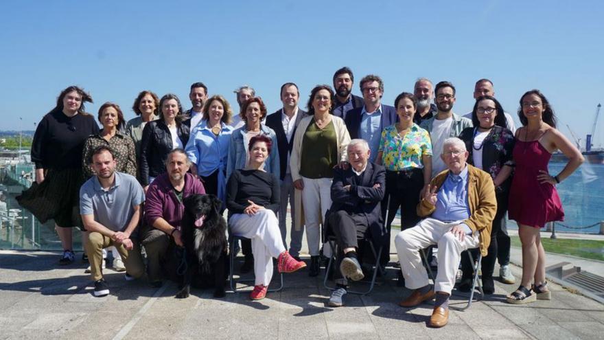 Miembros de la candidatura de Por Coruña.  | // LA OPINIÓN