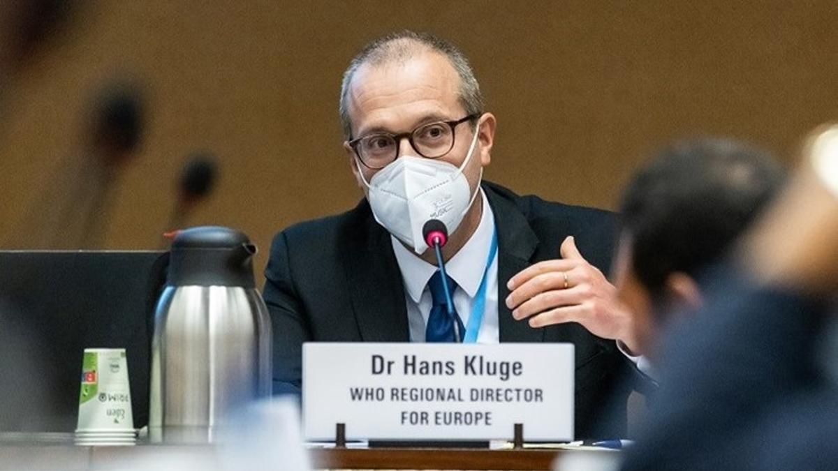 El director regional para Europa de la Organización Mundial de la Salud (OMS), el doctor Hans Henri P. Kluge, interviene en la 75ª Asamblea Mundial de la Salud.