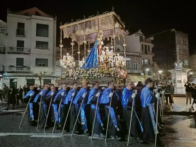 La procesión de la Santa Cena de la Semana Santa de Cangas