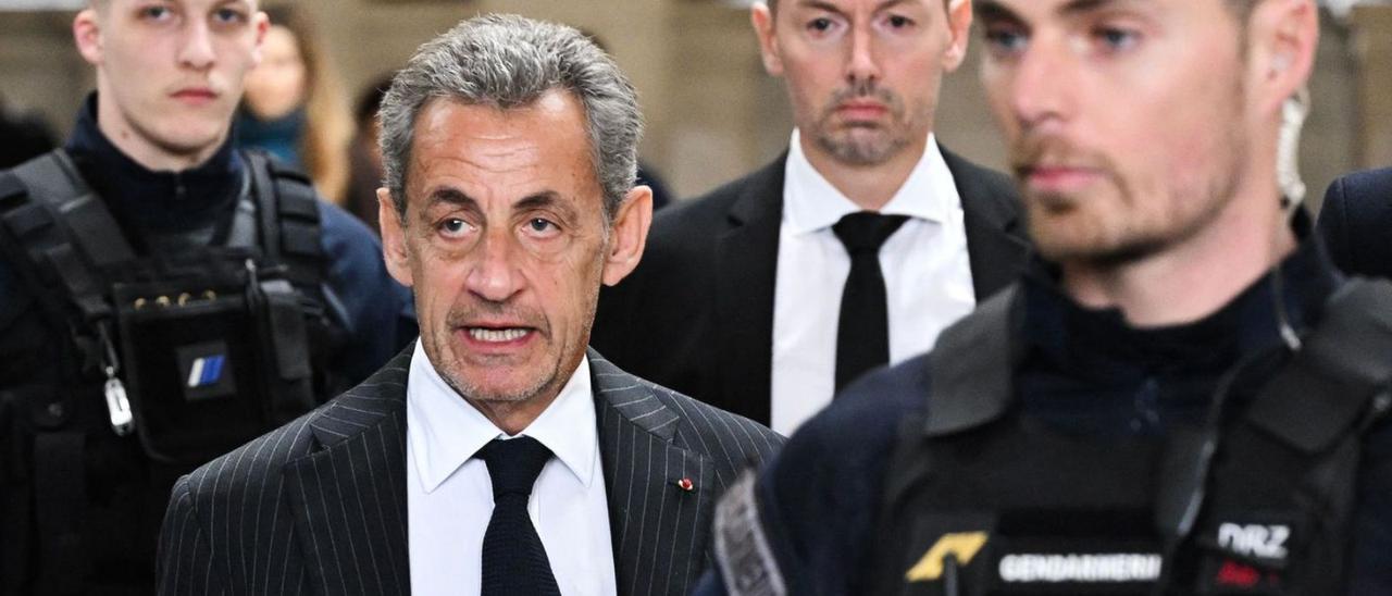 L’expresident francès Nicolas Sarkozy, a l’arribar davant el Tribunal d’Apel·lació de París. | BERTRAND GUAY / AFP
