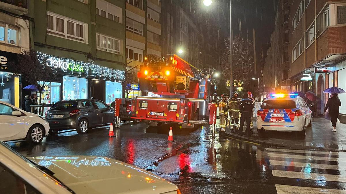 La intervención de los bomberos