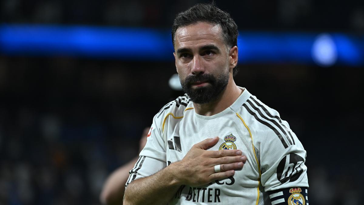 Dani Carvajal, en su despedida del Real Madrid