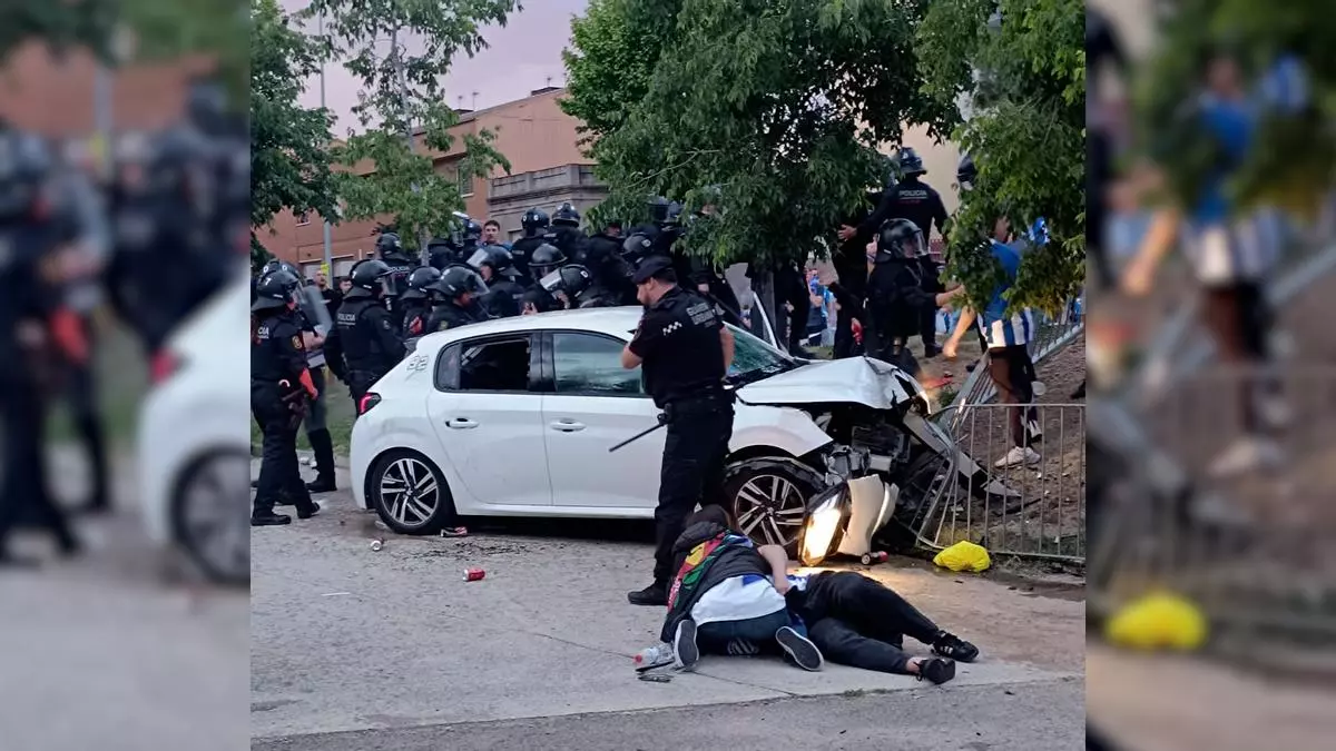Libertad para la conductora que atropelló a seguidores del Espanyol acusada de lesiones por imprudencia y desobediencia