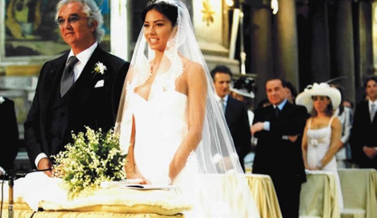 Flavio y Elisabetta el día de su boda.