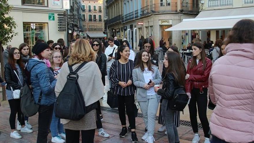 Turistas en el Centro.