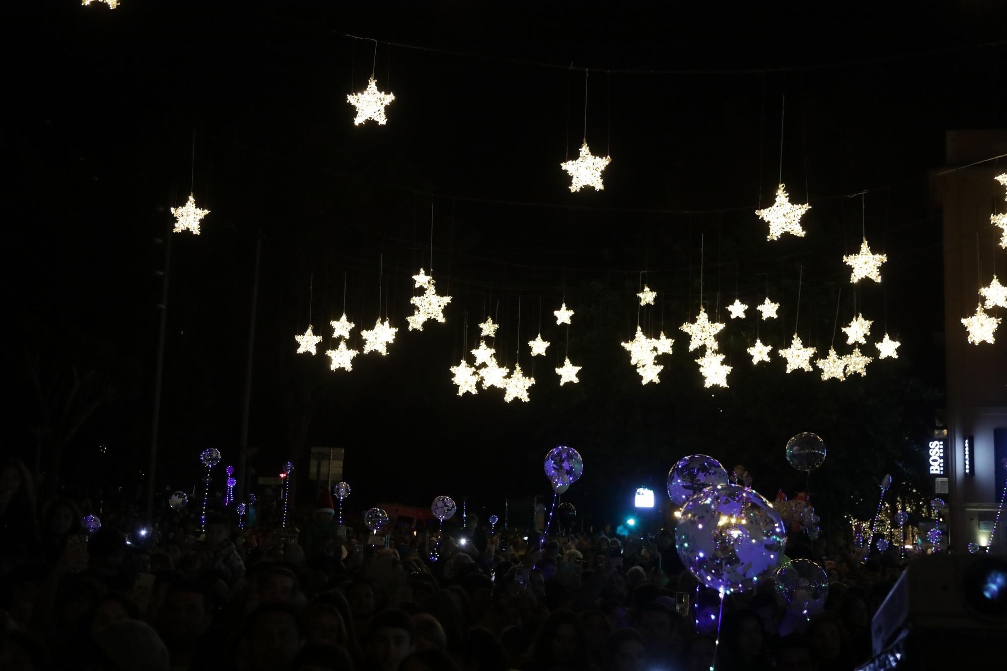 Las imágenes del encendido de las luces de Navidad en Palma