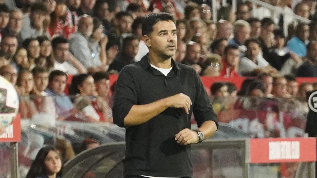 Míchel Sánchez, entrenador del Girona