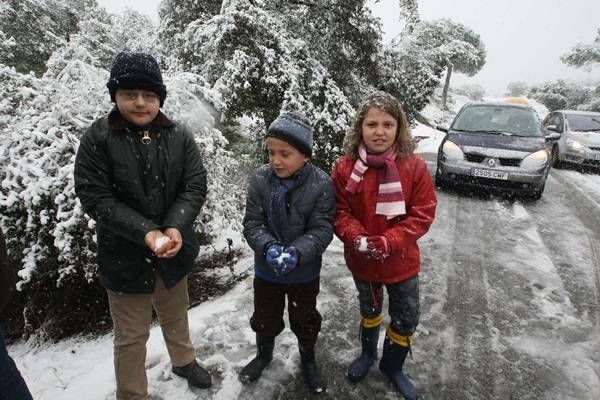 Nieva en la provincia durante el Día de Andalucía