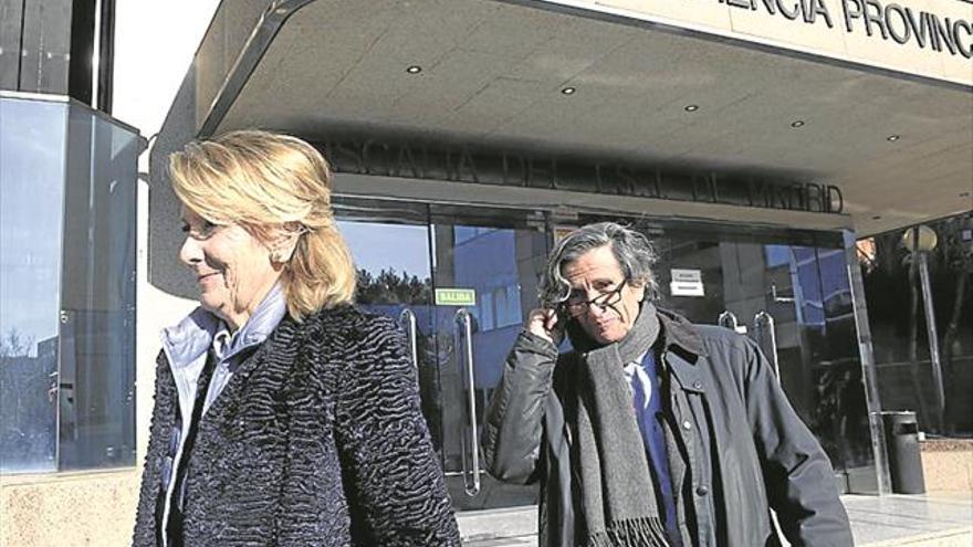 Esperanza Aguirre niega saber nada del espionaje a políticos