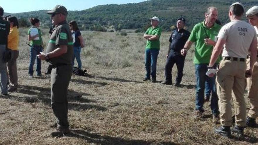 España y Portugal realizan simulacro de incendio forestal en Rosinos