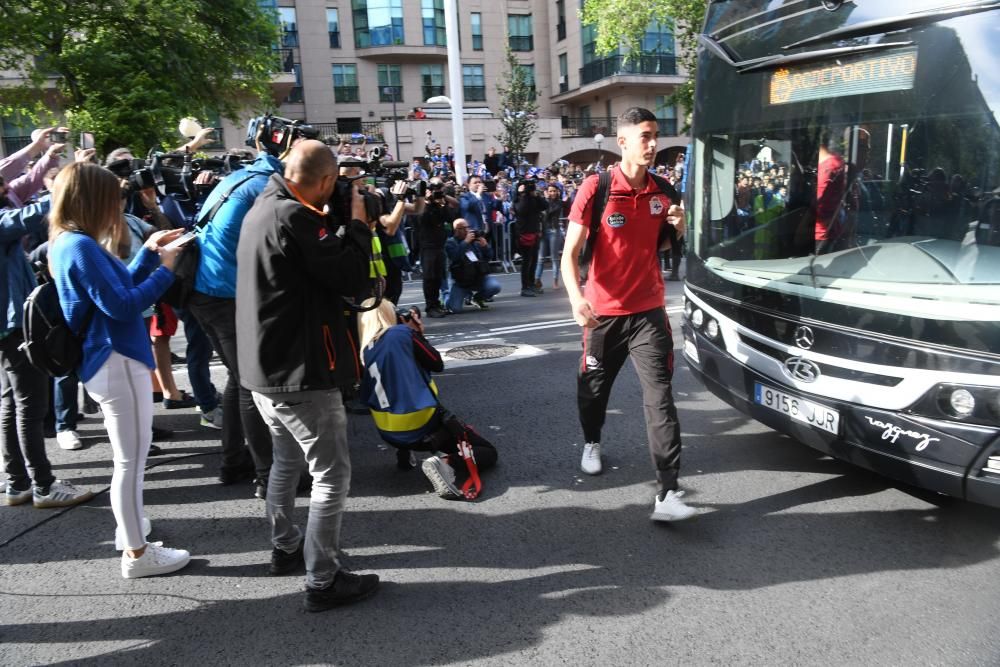 Así fue el recibimiento al Dépor en Riazor