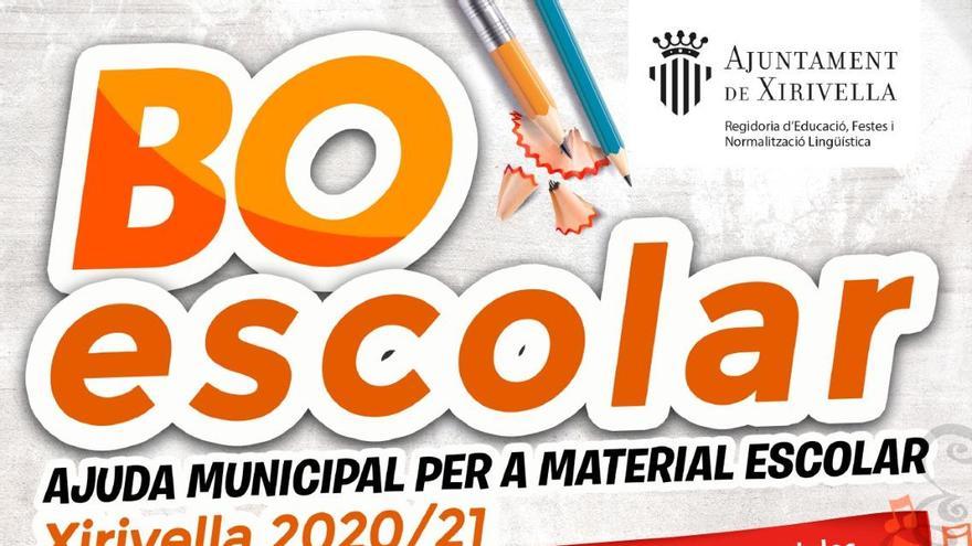 Xirivella destina 116.000 euros al Bono Escolar 2020-21