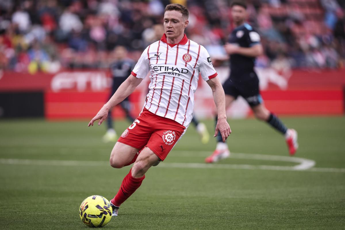 Viktor Tsygankov, durante un partido del Girona