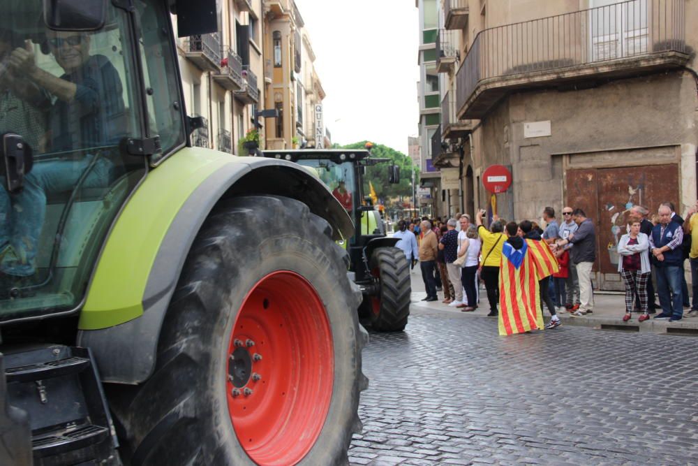 Concentració a la Rambla de Figueres per la vaga