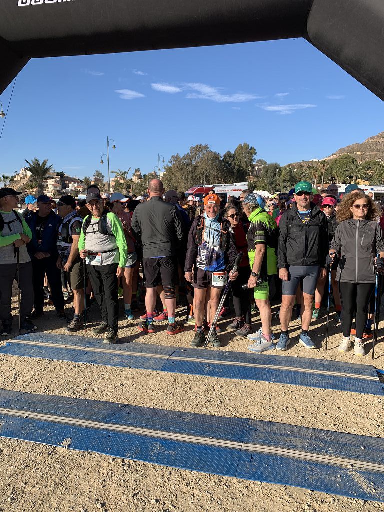 Todas las imágenes del cross por las calas de Bolnuevo, en Mazarrón