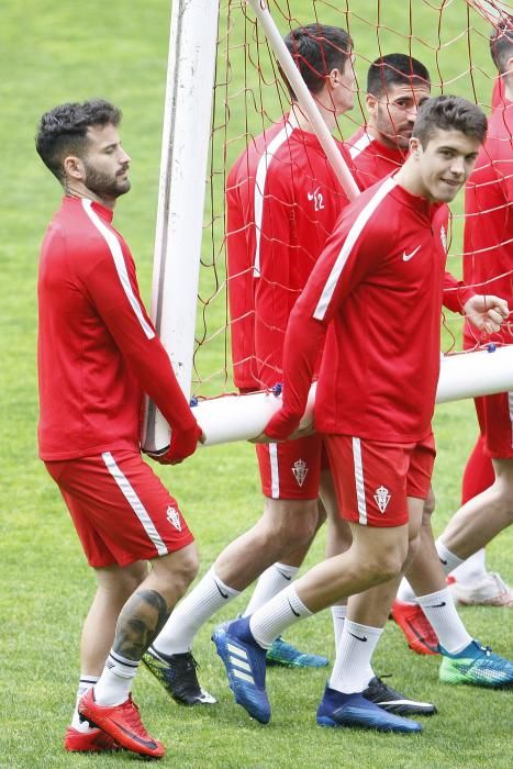 Entrenamiento del Sporting