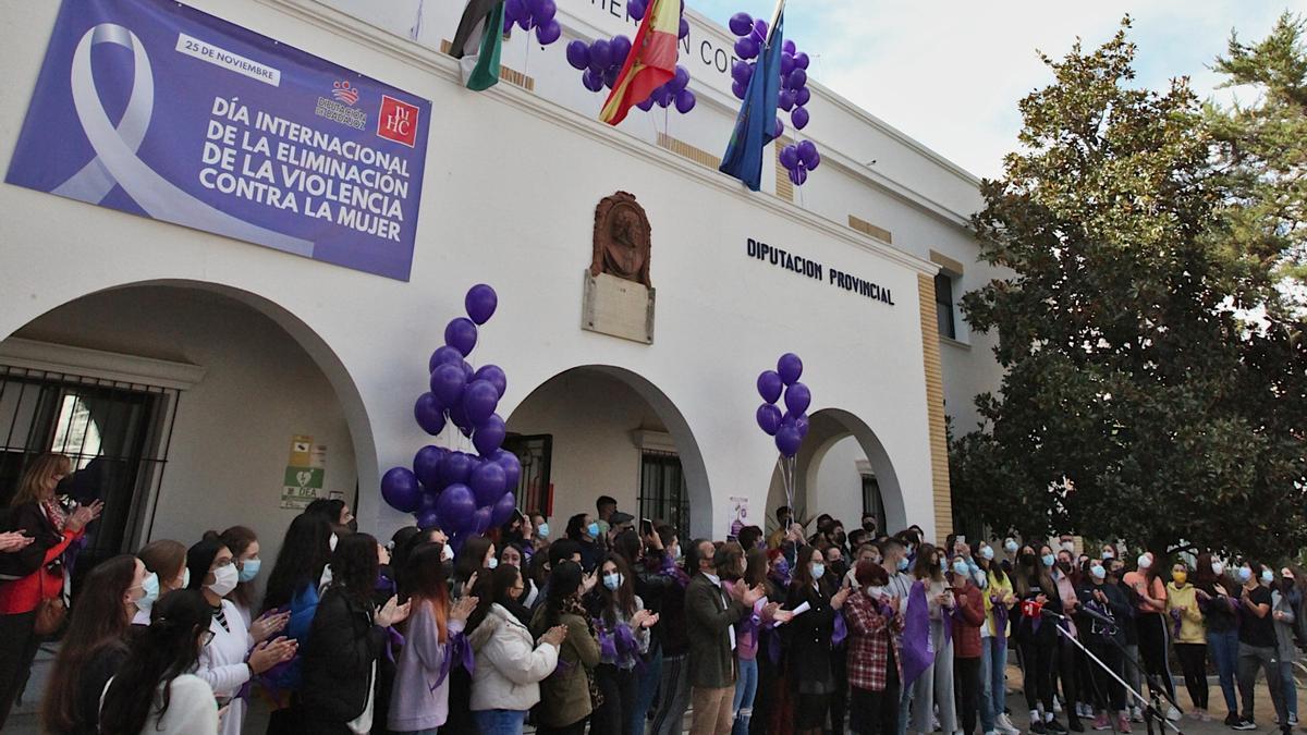 Acto ayer en la residencia de estudiantes Hernán Cortés de Badajoz.