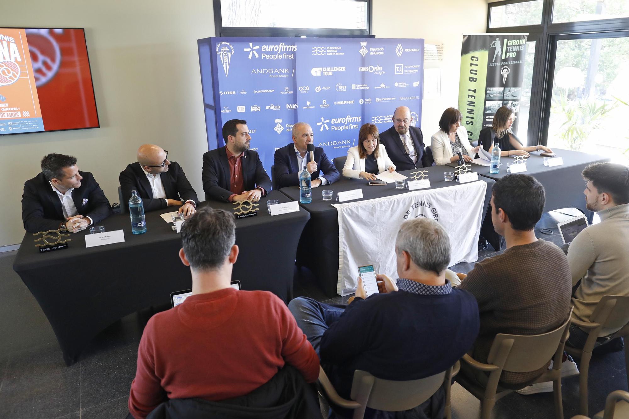 La presentació de l'ATP Challenger Eurofirms Girona-Costa Brava