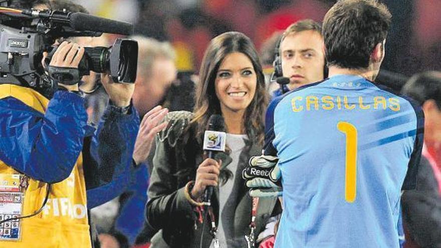 Sara Carbonero entrevista a Iker Casillas.