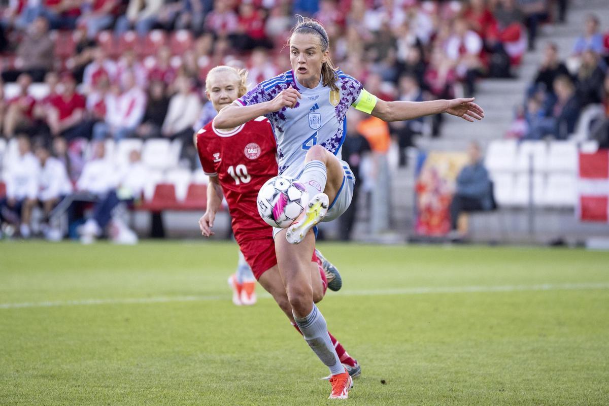 Dinamarca - España, partido de clasificación para la Eurocopa femenina, en imágenes.