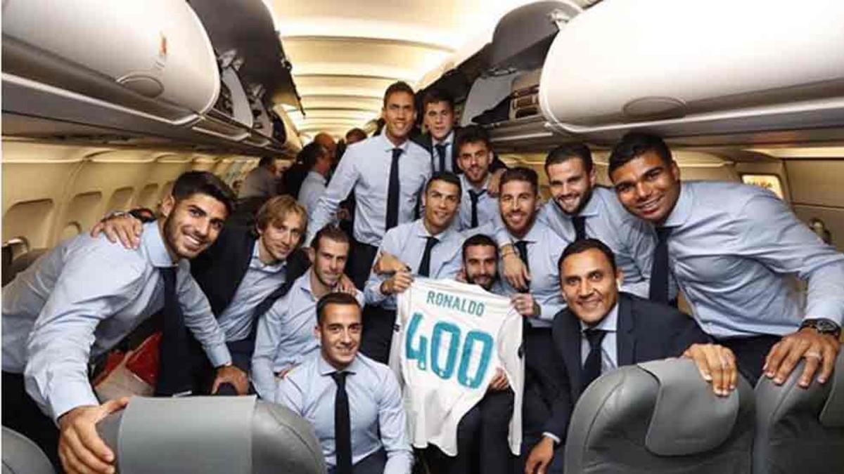 Cristiano Ronaldo celebró su partido 400