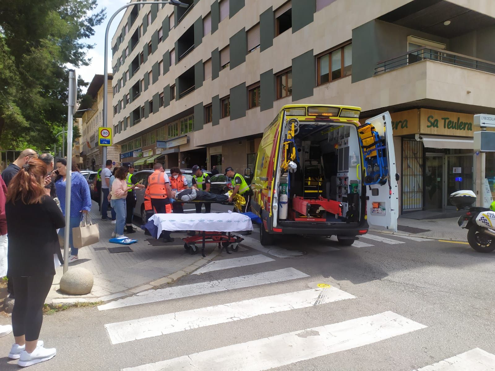 Un anciano, herido grave al ser atropellado en Palma