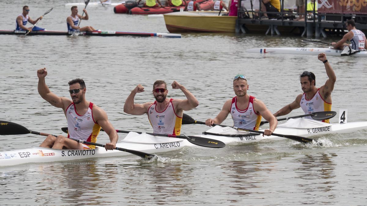 Craviotto, Arévalo,  Walz y Germade formarán el K4 500 para Tokio