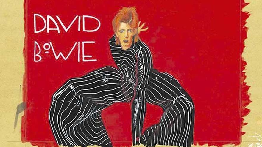 Ilustración de David Bowie obra de Cayetana Álvarez.