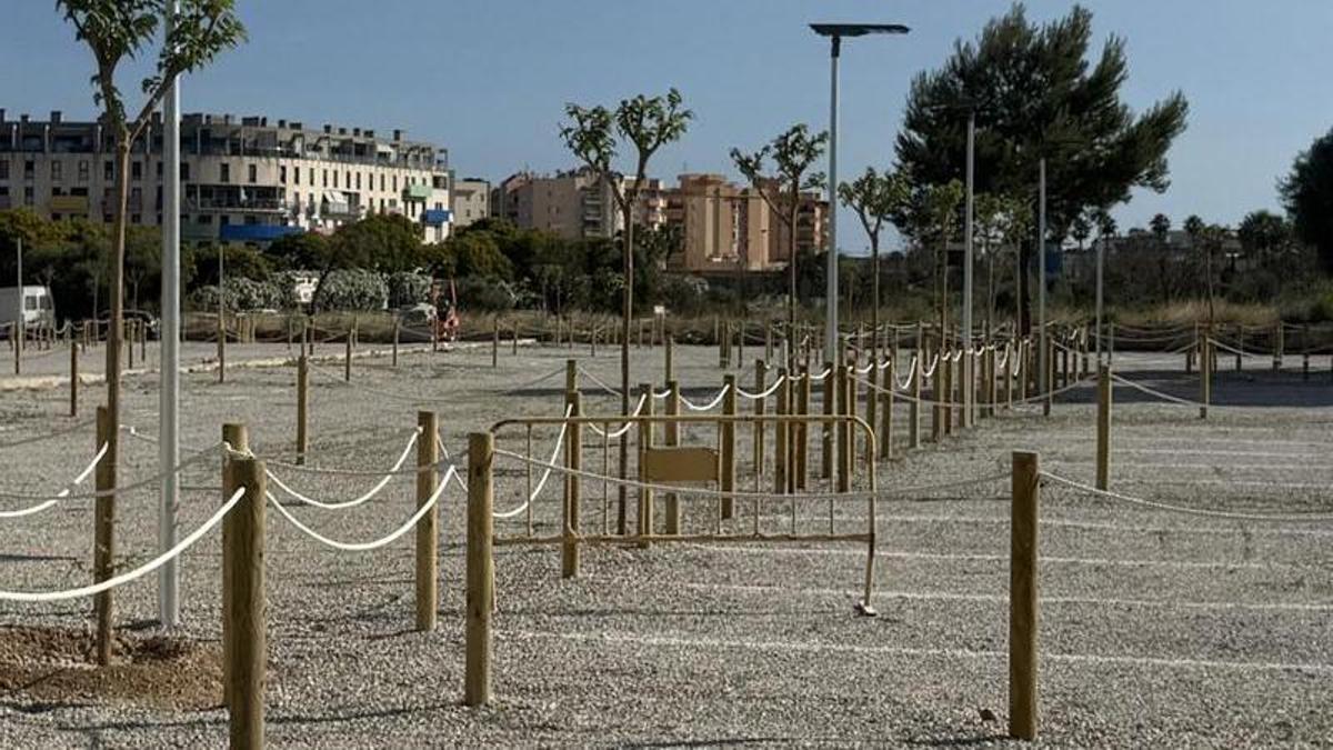 Nueva zona de aparcamento en sa Joveria.