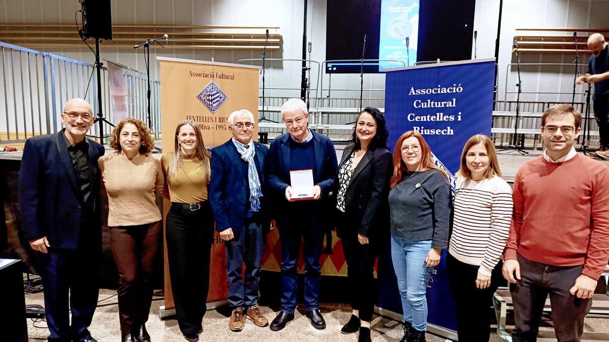 Sòria con los organizadores y representantes municipales el viernes pasado.