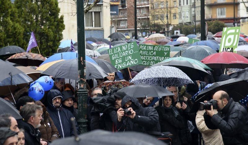 Manifestación contra el ICA en Zaragoza