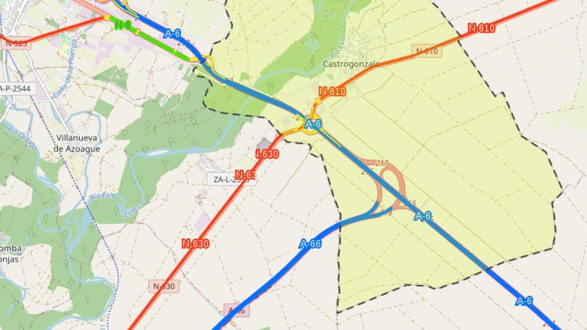 Mapa en el que se localizan las obras previstas por el Ministerio de Trasnportes.