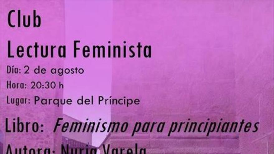 Organizan hoy un club de lectura feminista en el parque del Príncipe