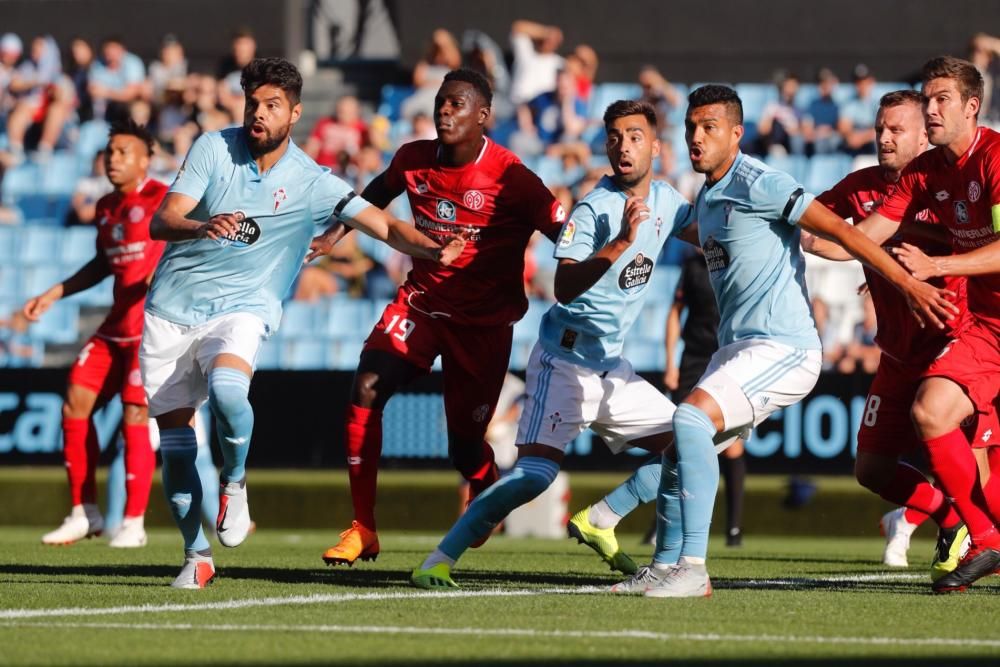 El conjunto celeste cae frente al Mainz 05 en el último amistoso antes del inicio de la Liga y cierra la pretemporada sin conocer la victoria.