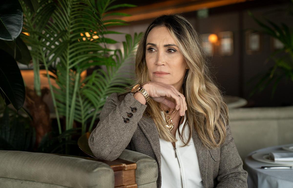 Cristina Sánchez, extorera, en el Club Financiero Génova.