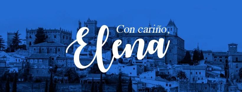 Cáceres noche: 'Me quedo contigo. Con cariño, Elena'