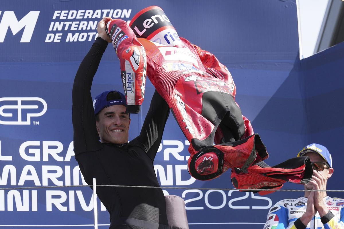 La celebración de Marc Márquez