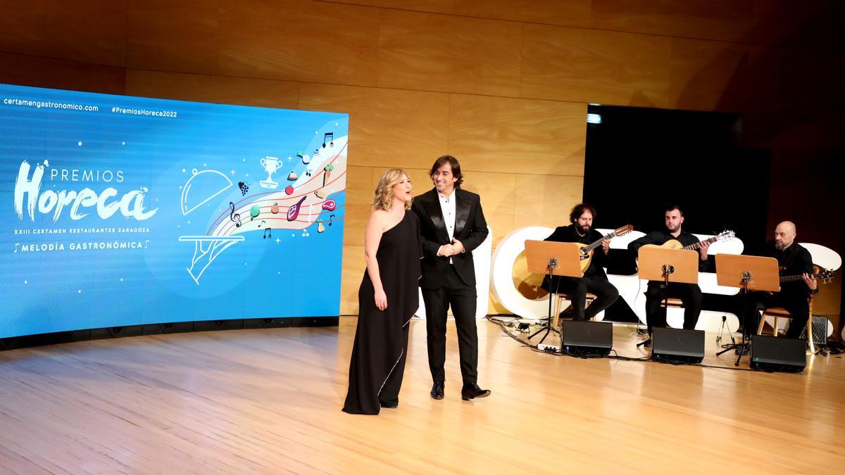 Actuación musical durante la entrega de los premios Horeca