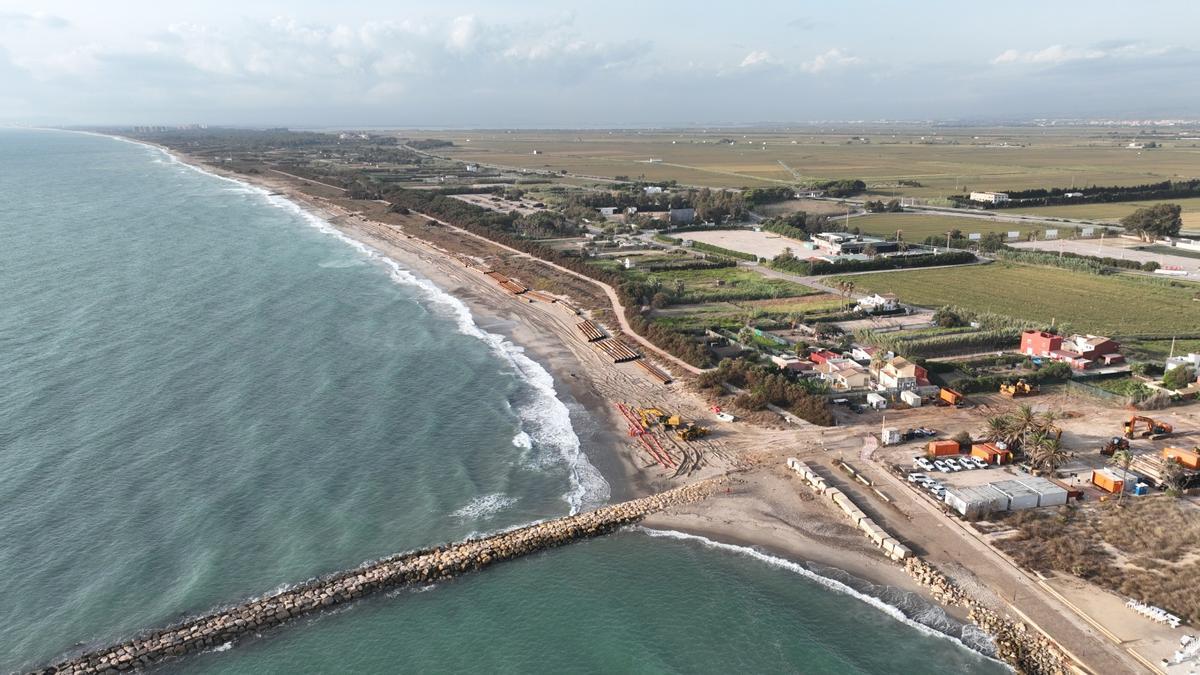 Estado anterior de las playas del sur, casi sin arena.