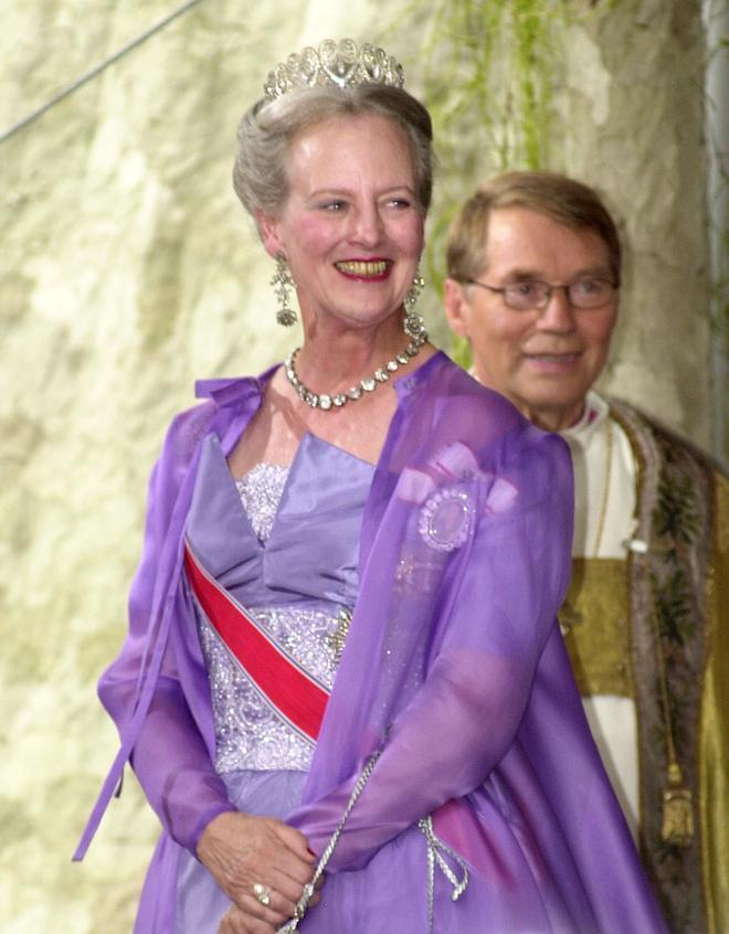 La reina de Dinamarca con la tiara Baden